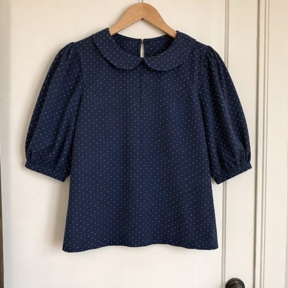 Charcoal Ruffle Blouse